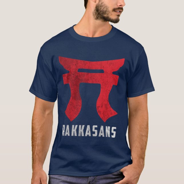187th Infantry Regimentori Rakkasans 101st Airborn T Shirt (Framsida)