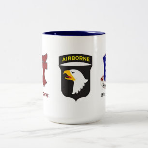 187TH Luftburen mugg för INFANTERI RAKKASANS 101.