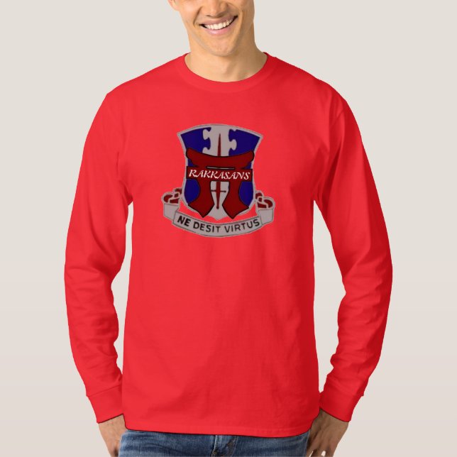 187TH SLEEVESKJORTA för INFANTERI RAKKASANS 3/4 T Shirt (Framsida)
