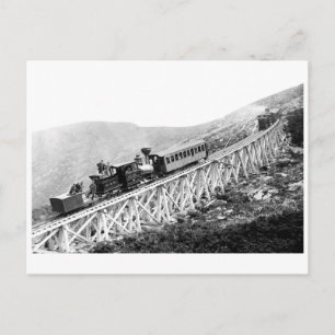 1880 Arbetspassagerare tåg Vykort