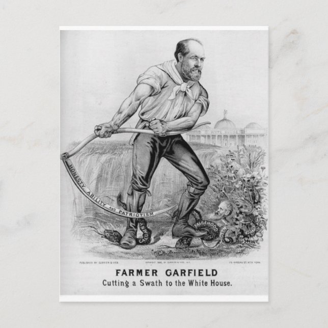 1880 Garfield Vykort (Framsida)