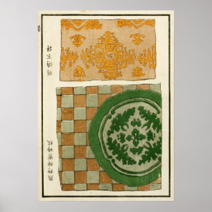 1880 Kinesisk Fenix Myttologisk Konst Poster