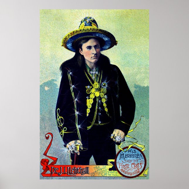 1880 Läkemedelsvisning Poster (Framsidan)