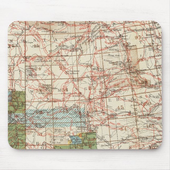 1880 Progress Karta of the US Geographical Surveys Musmatta (Framsidan)