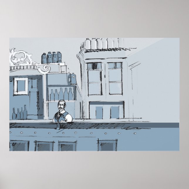 1880:s Pub-scen - höger Poster (Framsidan)