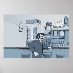 1880:s Pub-scen - lämnat Poster