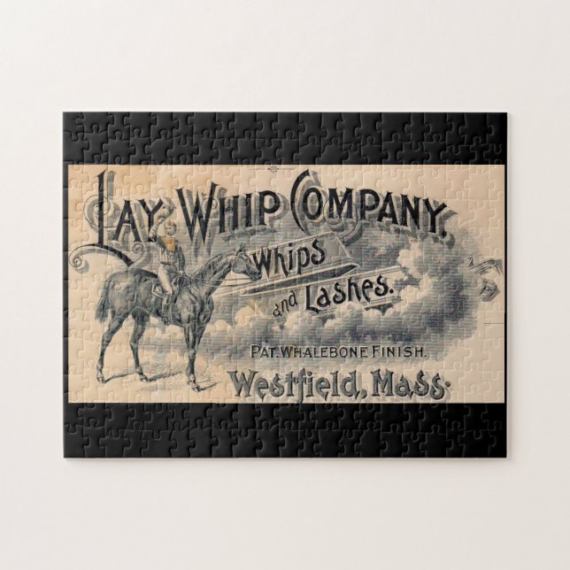 1880-talet Ljugit Whip Company-billhead Pussel (Horisontell)