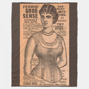 1880-talets Ferris Common Sense Corsets och Fleecefilt