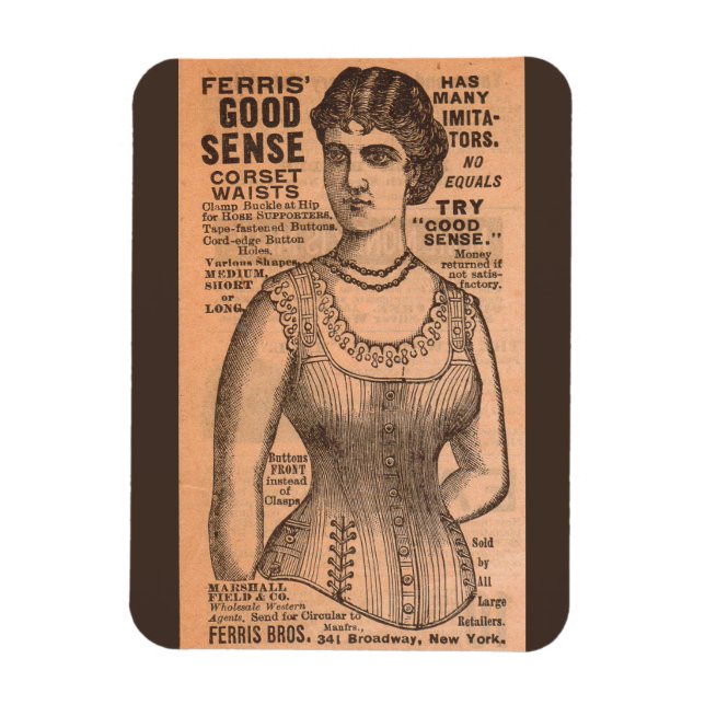 1880-talets Ferris Common Sense Corsets och Magnet (Vertikal)