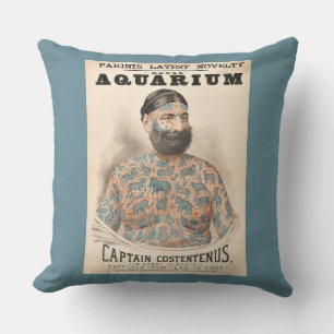 1880-talets kapten Costentenus tatuerade man Kudde