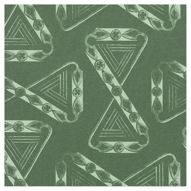 1880 var för länge sedan, Emerald Grönt Tyg (Närbild)