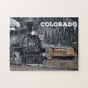 1881 Durango & Silvertown Narrow Gage Railroad Pussel