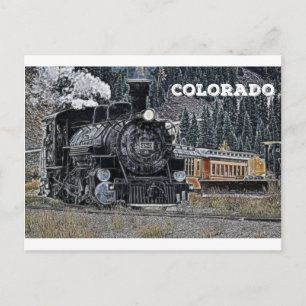 1881 Durango & Silvertown Narrow Gage Railroad Vykort