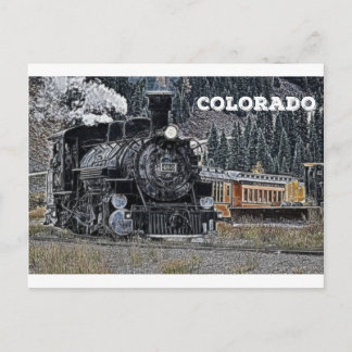 1881 Durango & Silvertown Narrow Gage Railroad Vykort