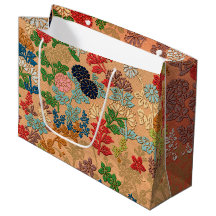 1884 Antika Japanska Blommig Fläkt Mönster