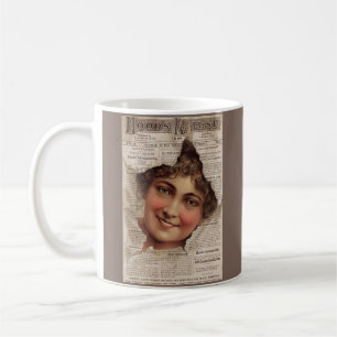 1884-Huvas handelskort för tandpulver Kaffemugg