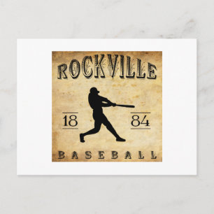 1884 Rockville Connecticut Baseball Vykort