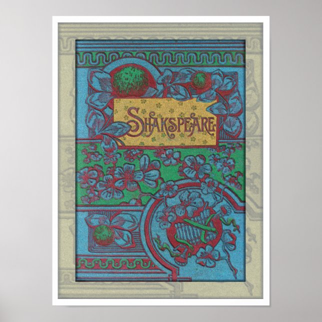 1884 SKAKSPEARE BOK COVER ART POSTER (Framsidan)