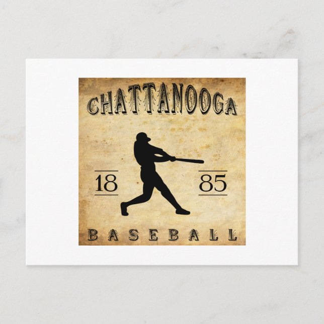 1885 Chattanooga Tennessee Baseball Vykort (Framsida)