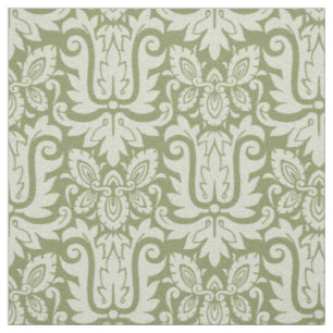 1885 Damask, Willow Grönt Tyg