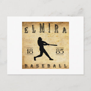 1885 Elmira New York Baseball Vykort