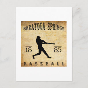 1885 Saratoga Vår New York Baseball Vykort