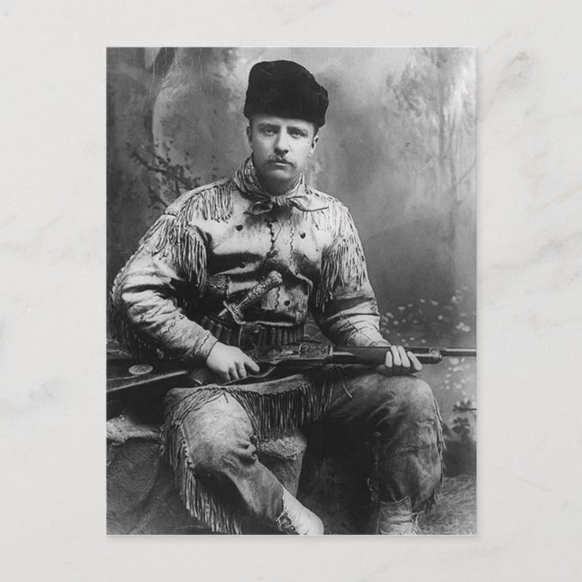 1885 Theodore Roosevelt Vykort (Framsida)