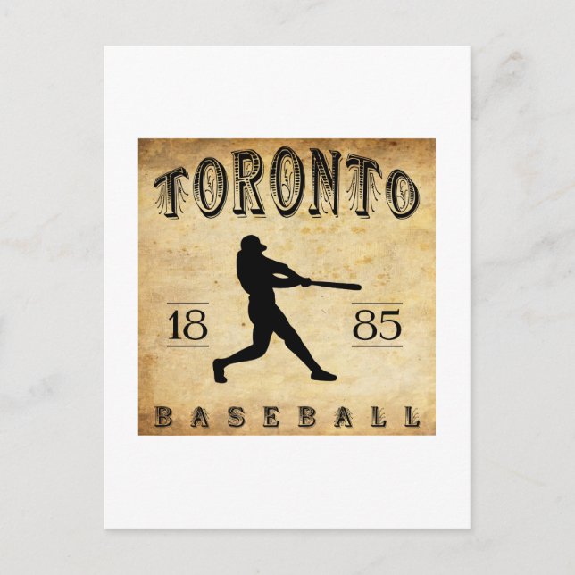 1885 Toronto Ontario Canada Baseball Vykort (Framsida)