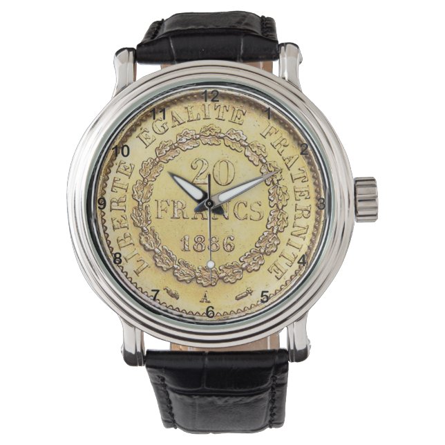 1886 Fransk Guld 20 Franc eWatch Ur Armbandsur (Framsida)