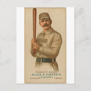 1887 Adrian C. Anson Vykort