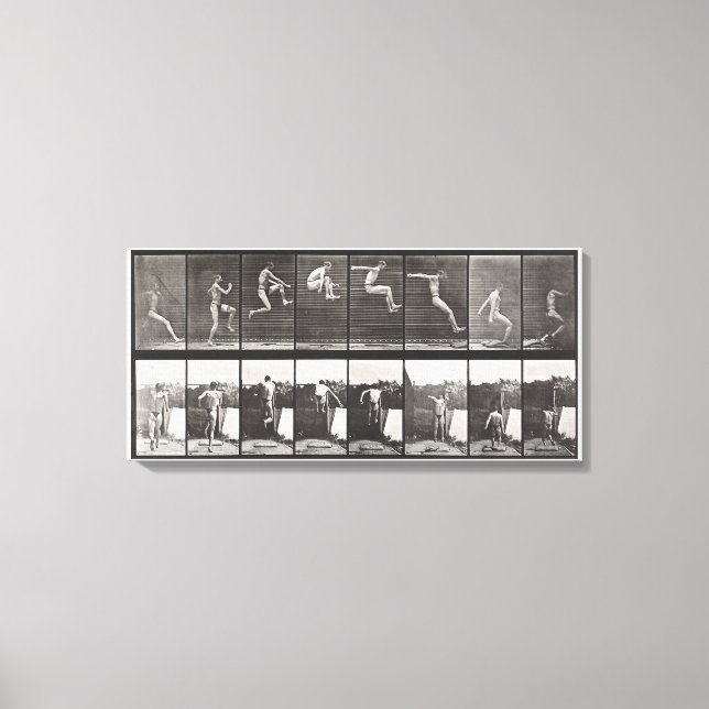 1887 Edweard Muybr. Canvastryck (Framsida)