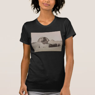 1887 Underbar sfinx av Giza Necropolis i Egypten T Shirt