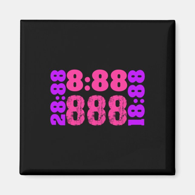 1888..888 Angel Numbers 888 Magnet (Framsidan)