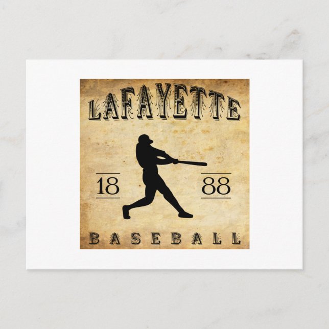 1888 Lafayette Indiana Baseball Vykort (Framsida)