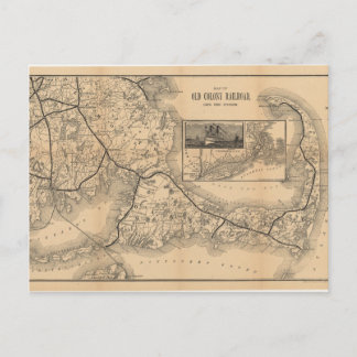 1888_Old_Colony_Railroad_Cape_Cod_karta Vykort
