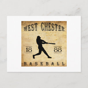 1888 Väster Chester Pennsylvania Baseball Vykort