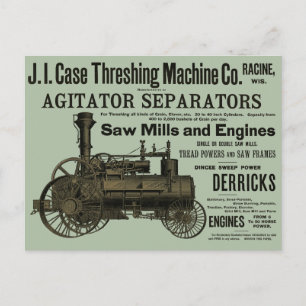 1889 Ångmotorsuppfödning i Maskin Vykort