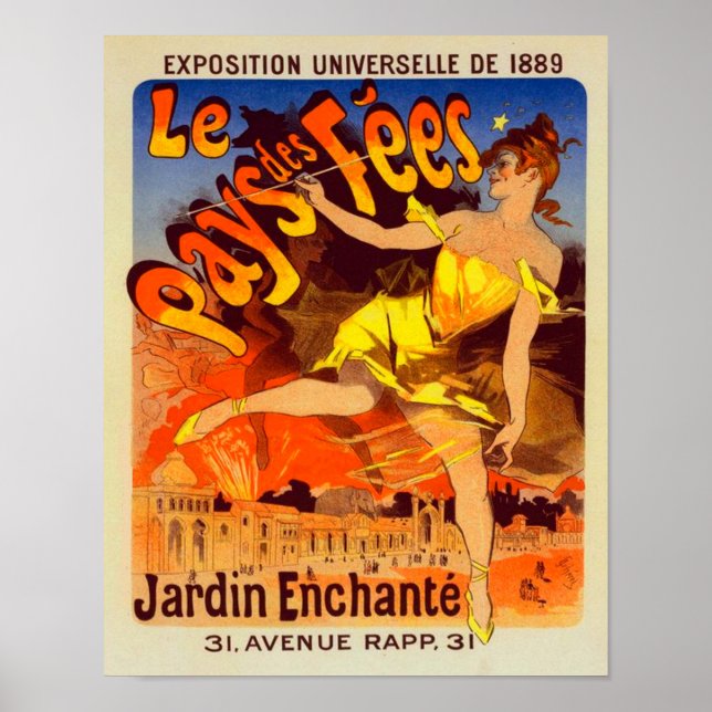 1889 Exposition Uninverselle - World's Fair Poster (Framsidan)