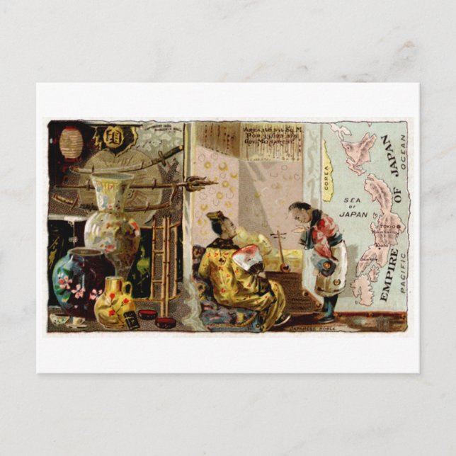 1889 Japans imperium Vykort (Framsida)