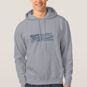1890 amerikanska cyklar sweatshirt med luva