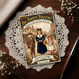 1890 Årgångs Minsta Kläder Toggery Reklam Vykort