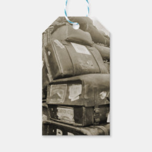 1890:S RESETEAMSTER WAGON SUITCASE PRESENTETIKETT