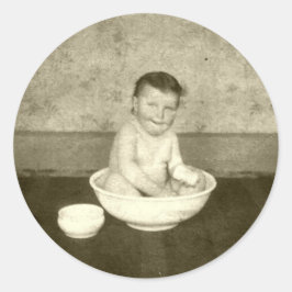 1890:s Vintage Runt Klistermärke