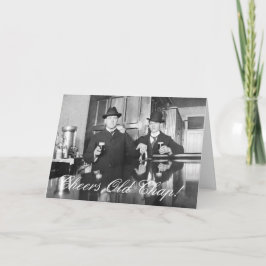 1890 Saloon Pub Manar Cheers Old Chap Grattis på f Kort