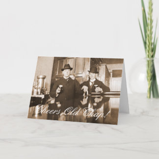 1890 Saloon Pub Manar Cheers Old Chap Grattis på f Kort