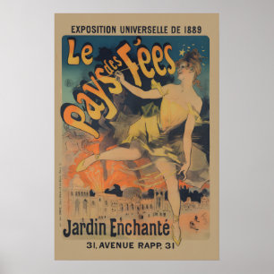 1890-talet ”The Land of Fairies” - Jules Cheret Vi Poster