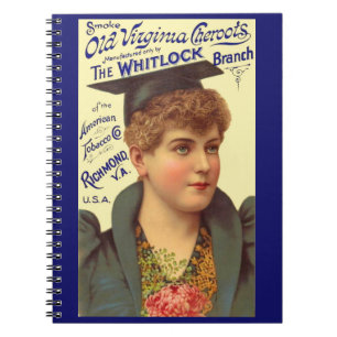 1890-talets Gamla Virginia Cheroots och Anteckningsbok