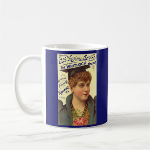 1890-talets gamla Virginia Cheroots och utskrift Kaffemugg