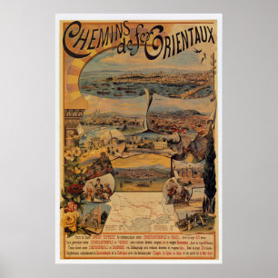 1890-talets orientaliska järnvägar till Konstantin Poster