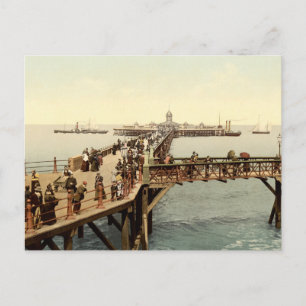 1890 Victorian Jetty i Margate Kent Vykort